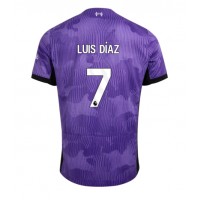 Dres Liverpool Luis Diaz #7 Tretina 2023-24 Krátky Rukáv
